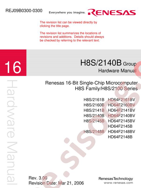 HD64F2161BV