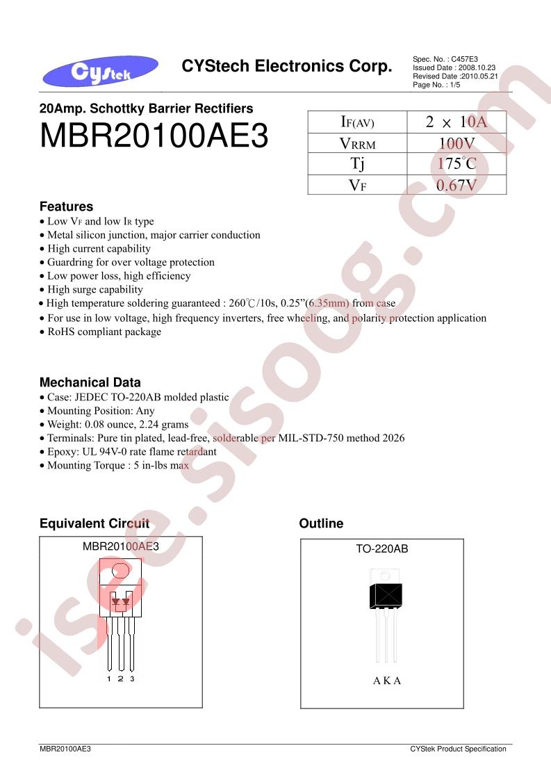 MBR20100AE3