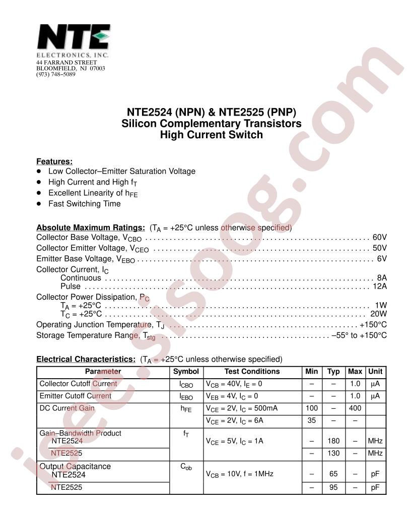 NTE2524