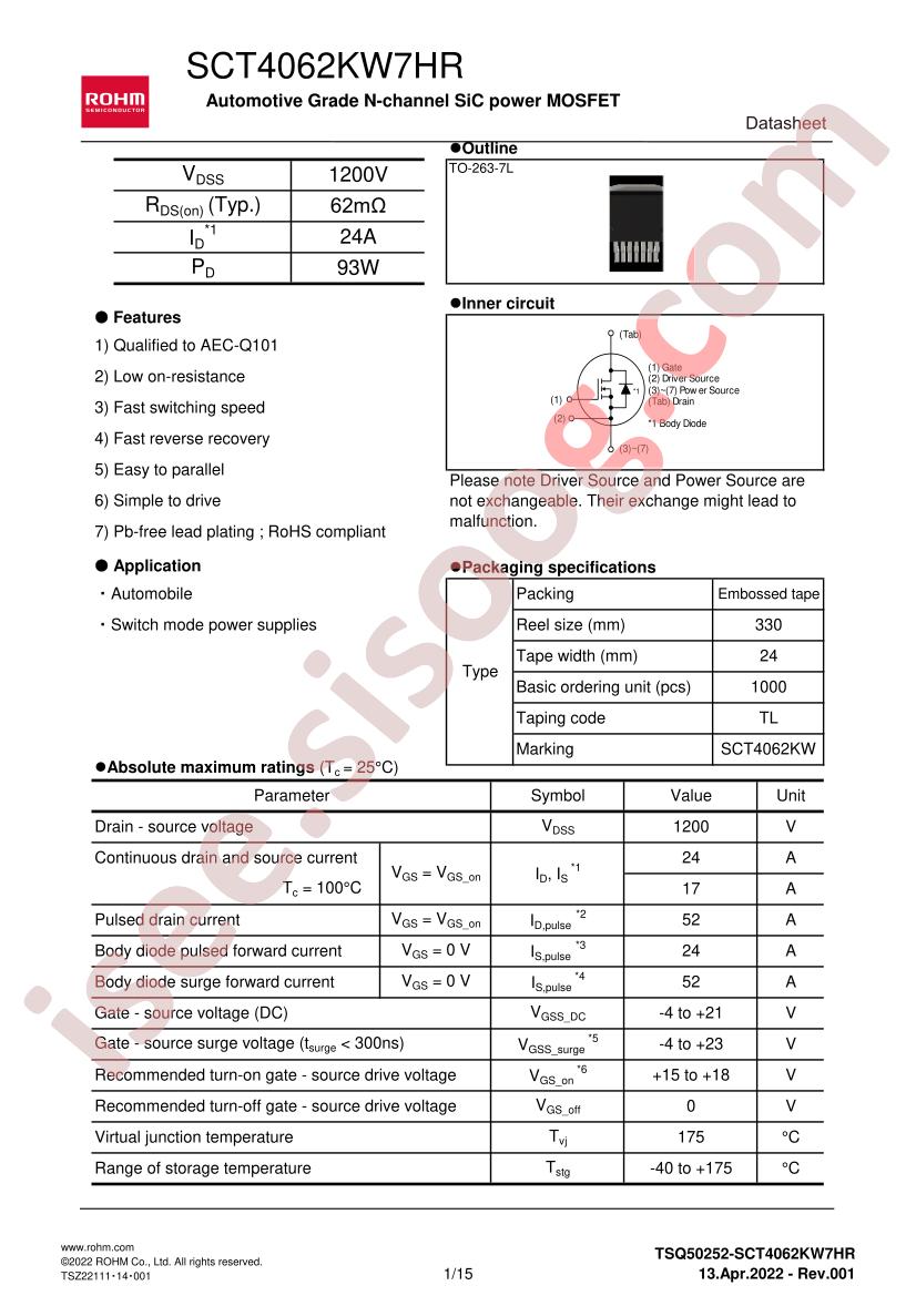 SCT4062KW7HR