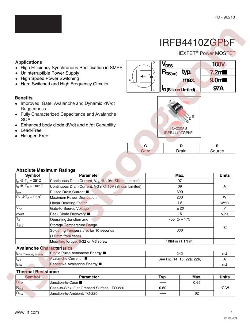 IRFB4410ZGPBF