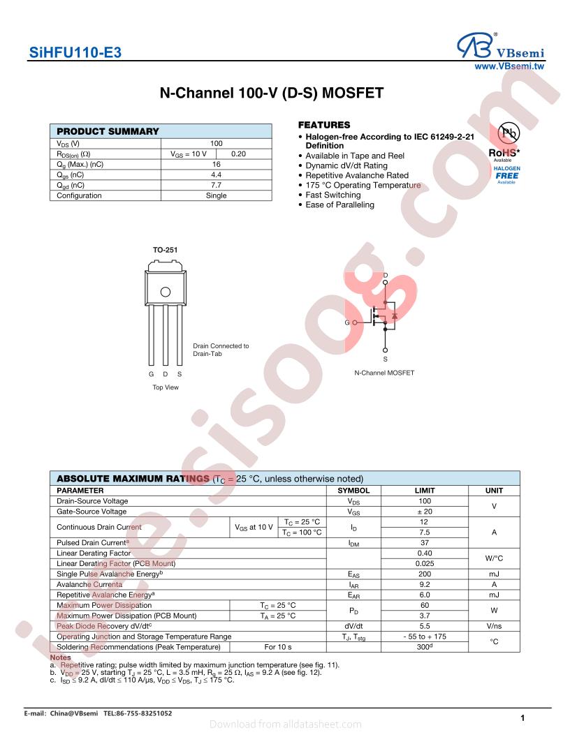 SIHFU110-E3