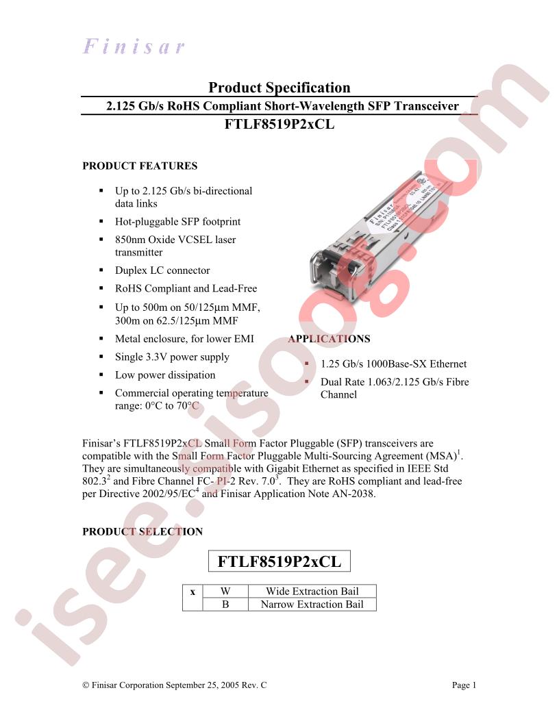 FTLF8519P2BCL