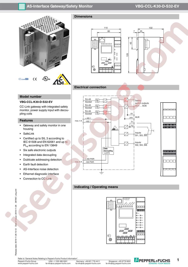 VBG-CCL-K30-D-S32-EV