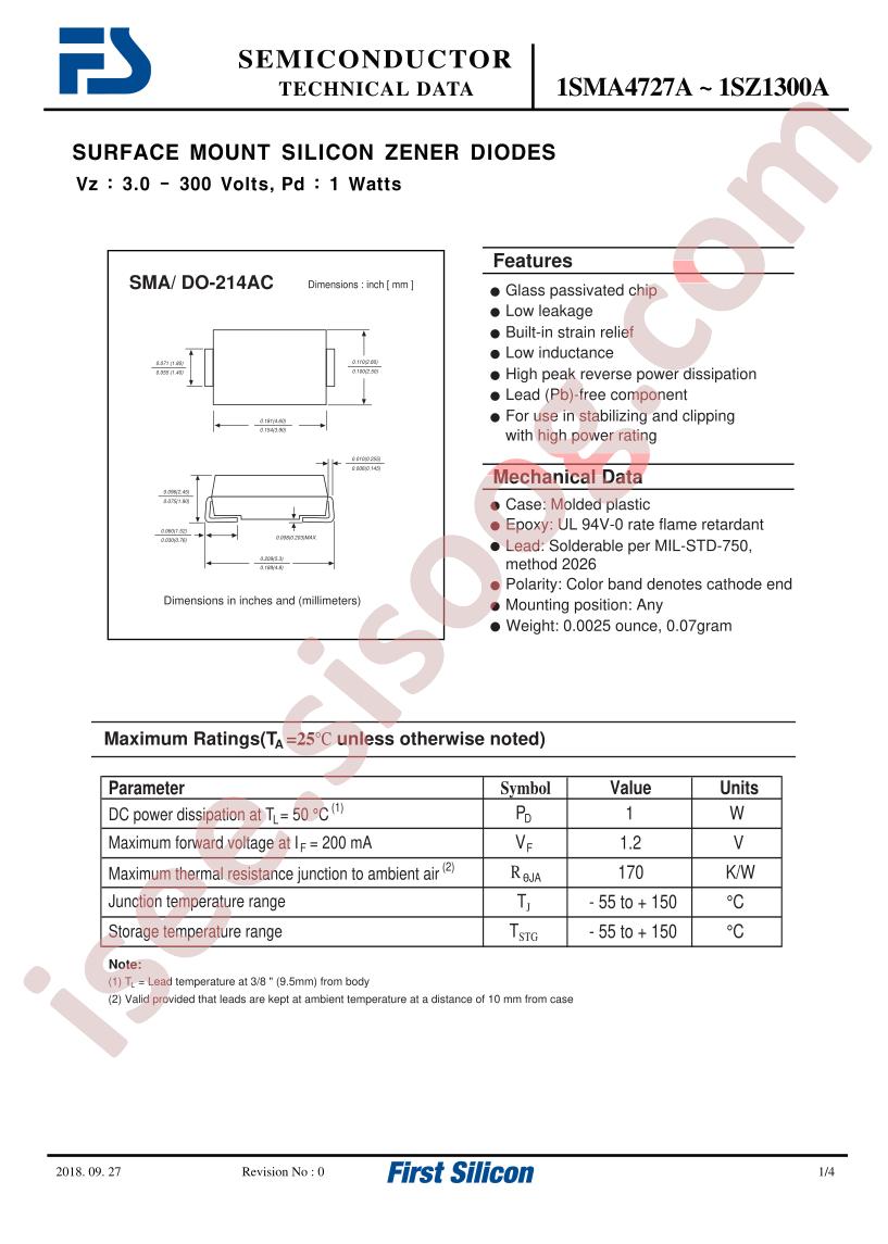 1SMA4727A
