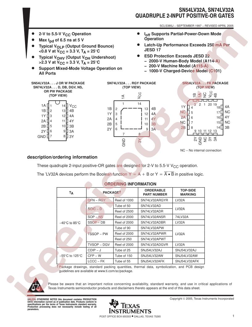 SN54LV32A