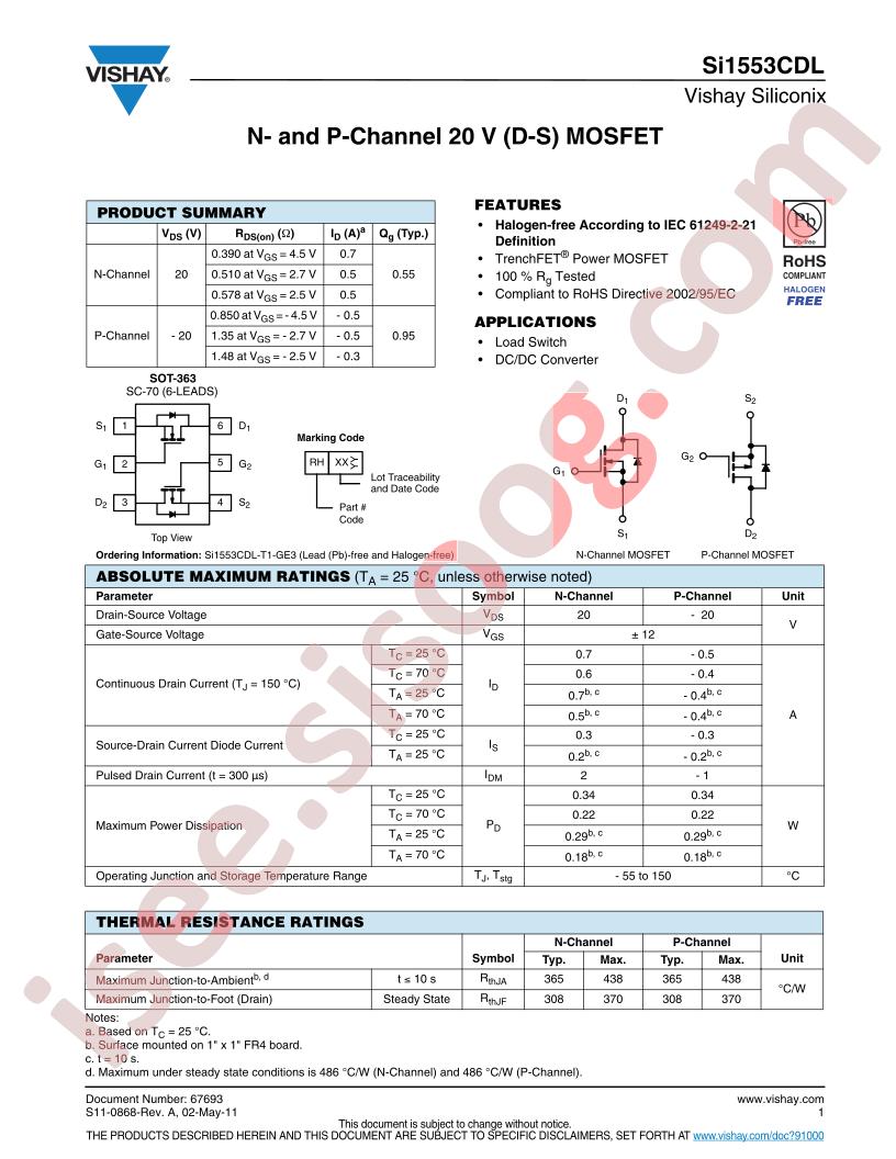 SI1553CDL