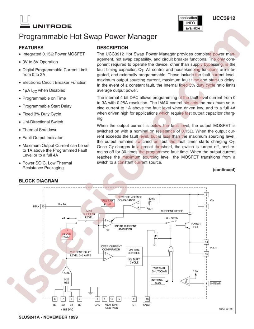 UCC3912PWPTR