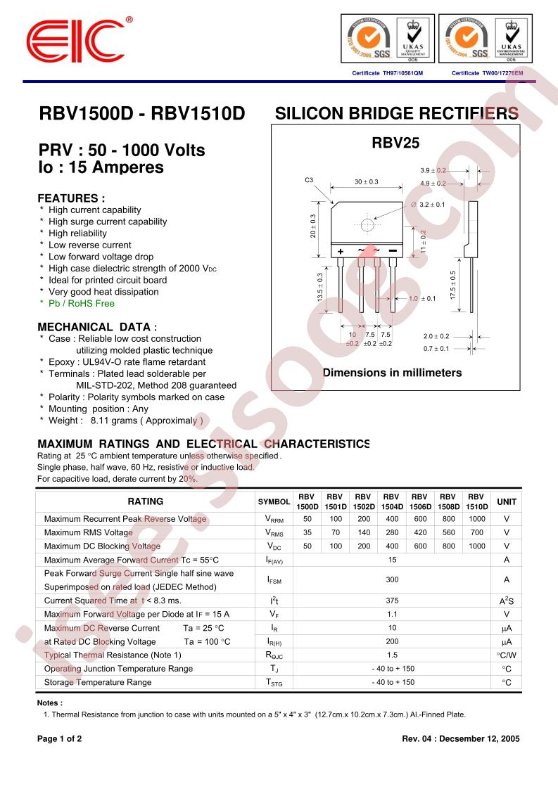 RBV1502D