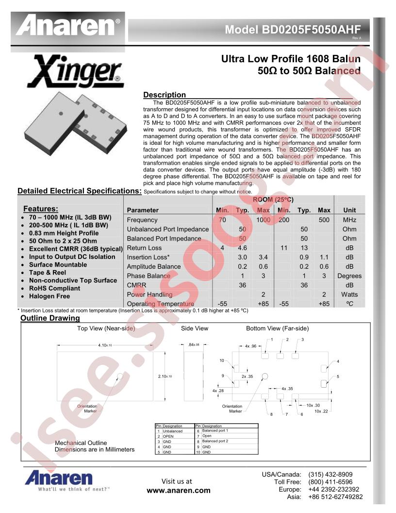 BD0205F5050AHF