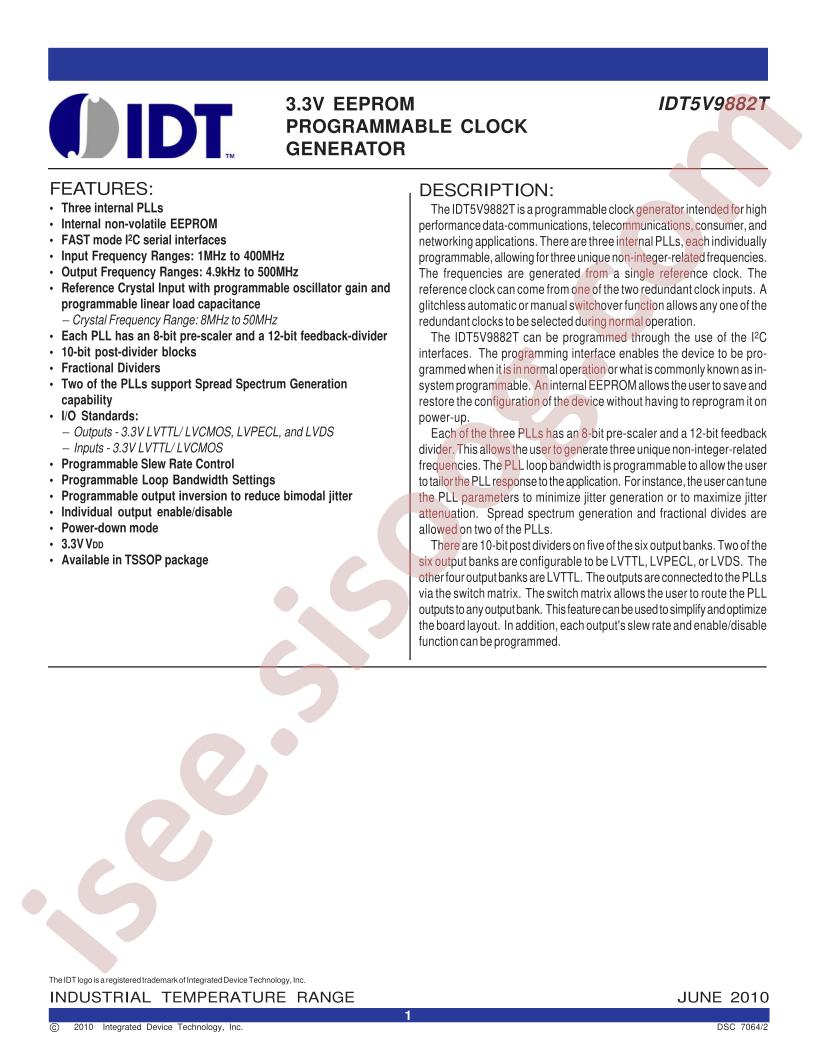 IDT5V9882T