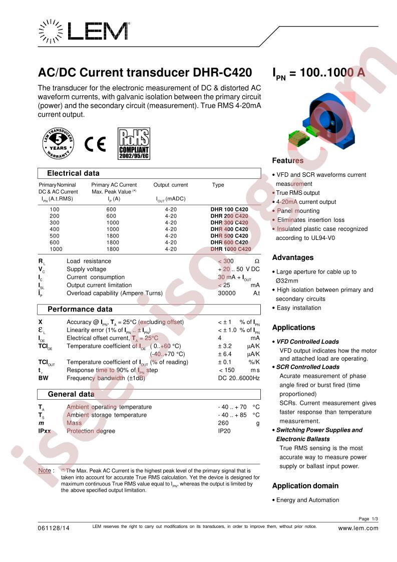 DHR-C420