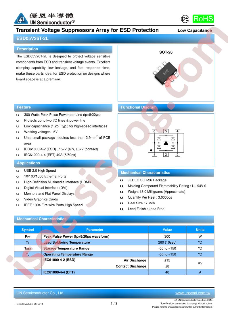 ESD05V26T-2L