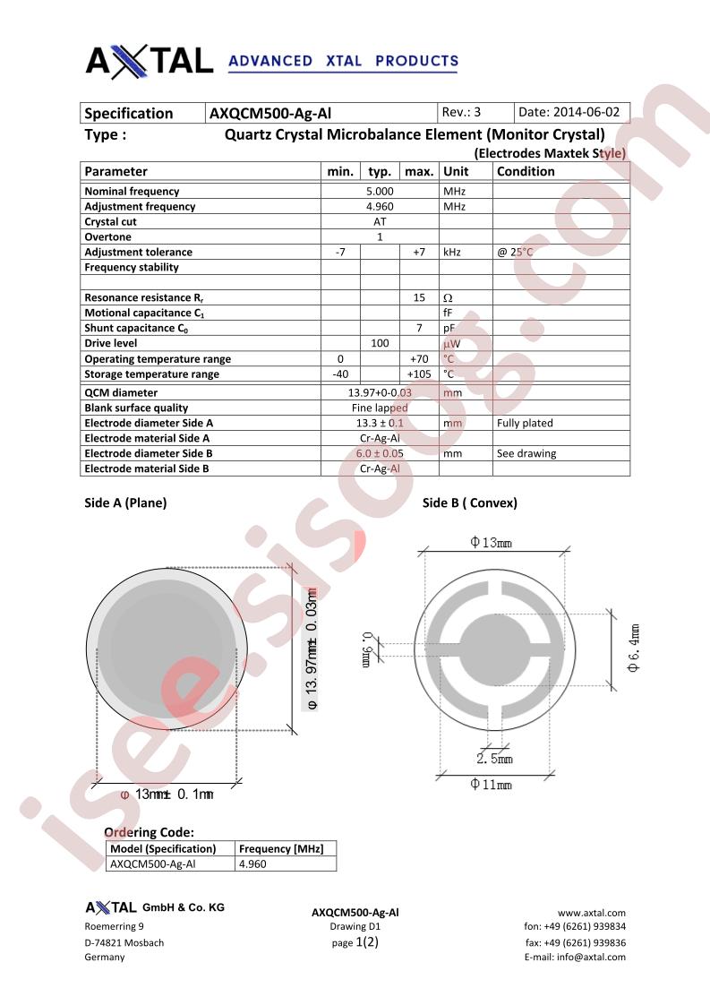 AXQCM500-AG-AL