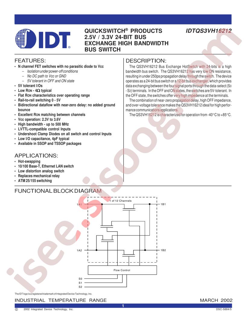 IDTQS3VH16212PAG
