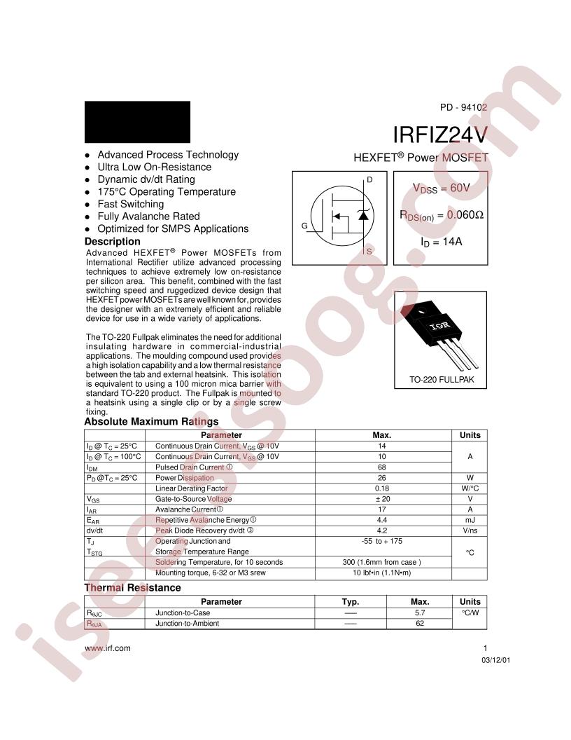 IRFIZ24V