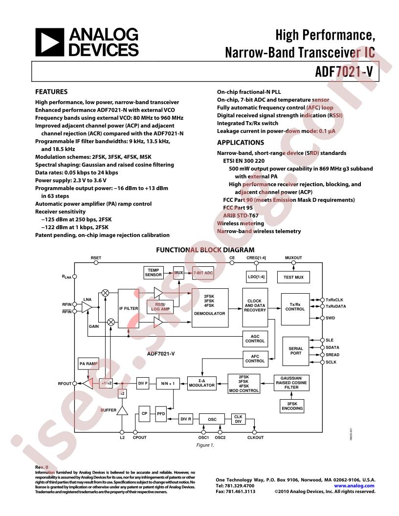 ADF7021-V