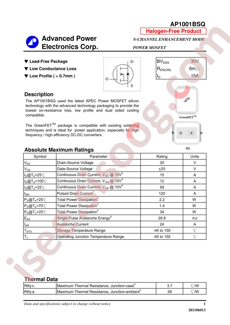 AP1001BSQ