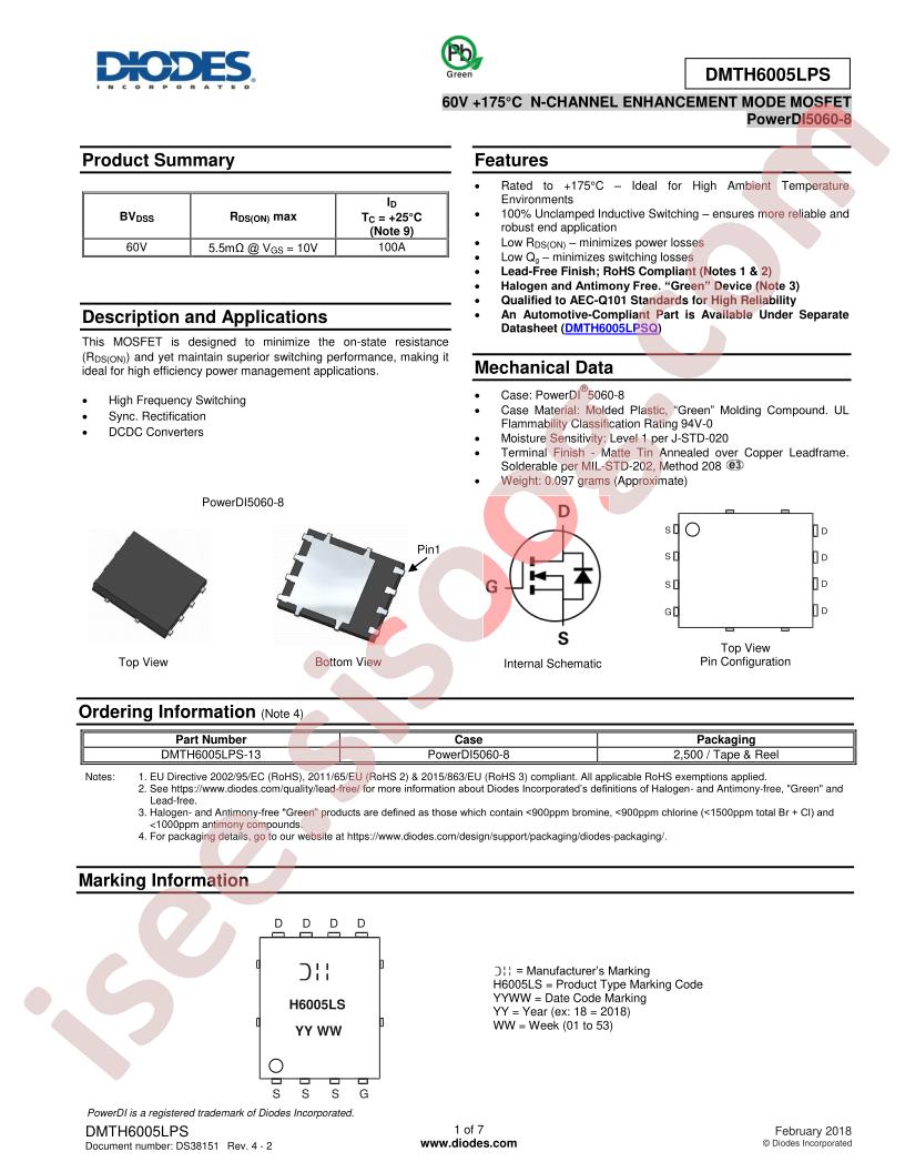 DMTH6005LPS-13