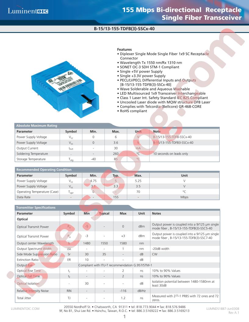 B-13-155-TDFB3-SSC7-40-G5