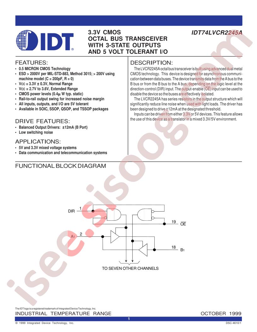 IDT60LVCR2245APY