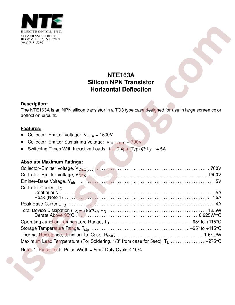 NTE163A