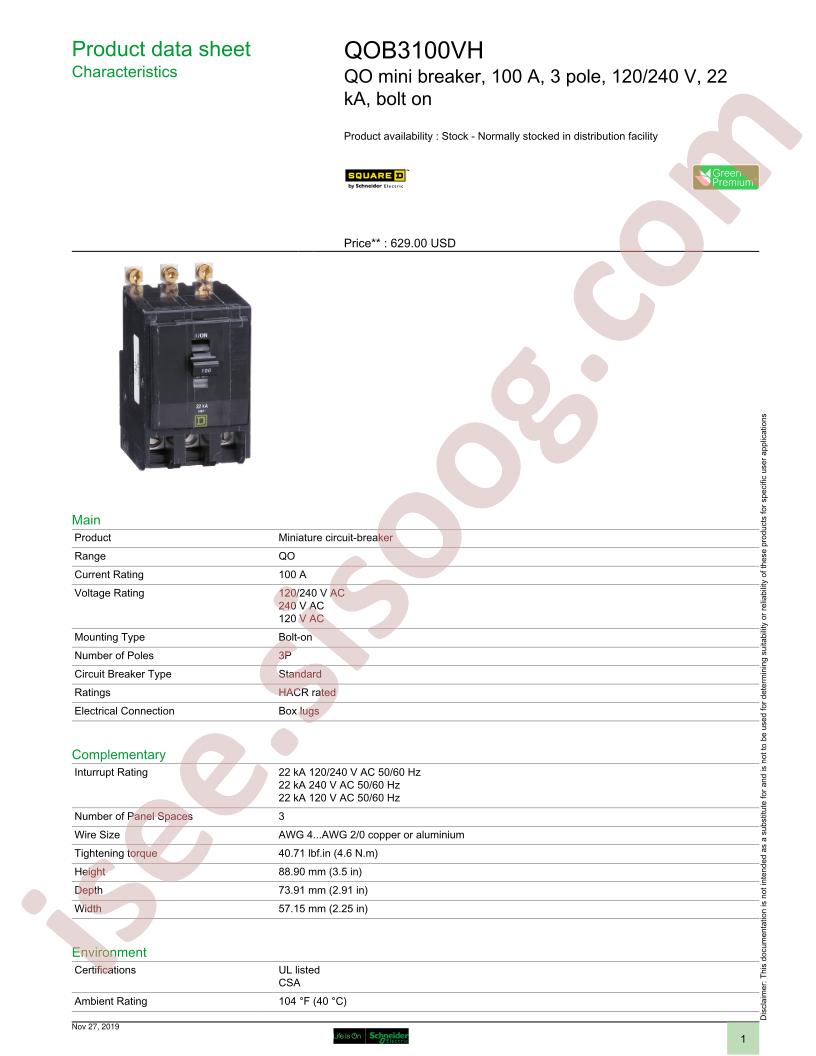 QOB3100VH