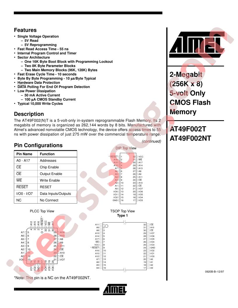 AT49F002NT-55JC