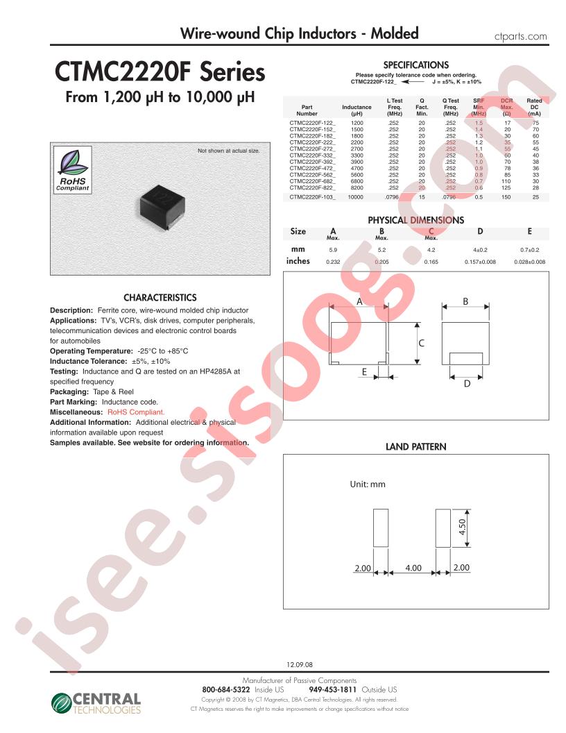 CTMC2220F-222K