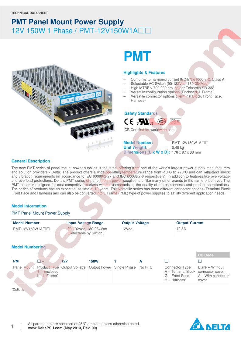 PMT-12V150W1AAA