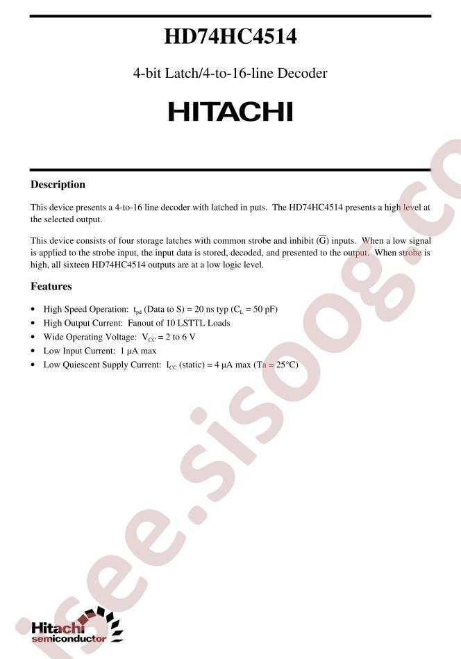 HD74HC4514