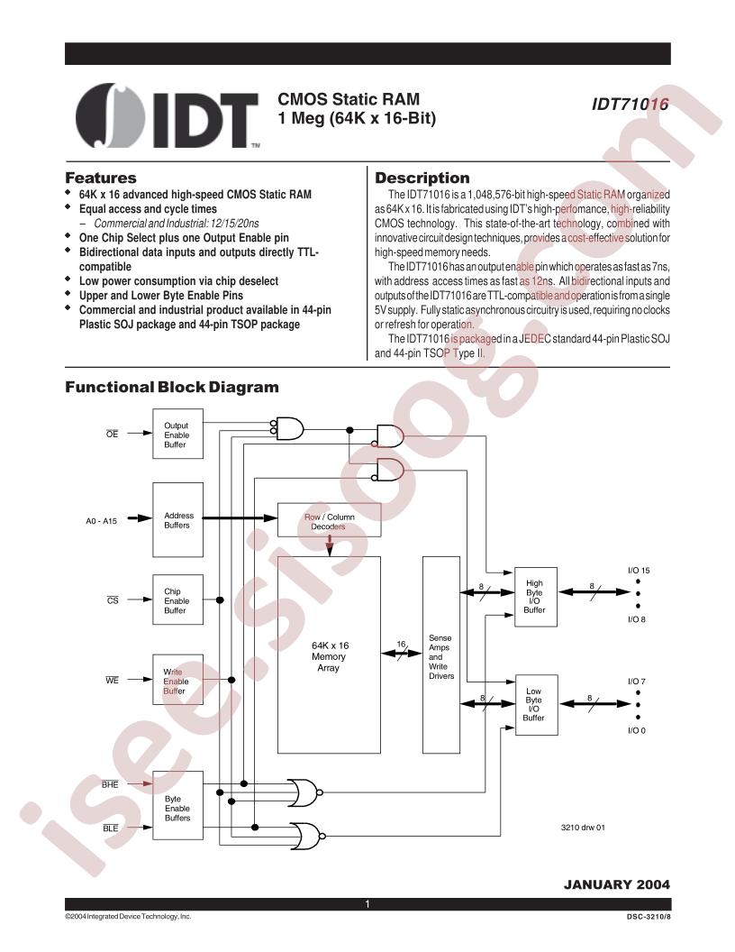 IDT71016