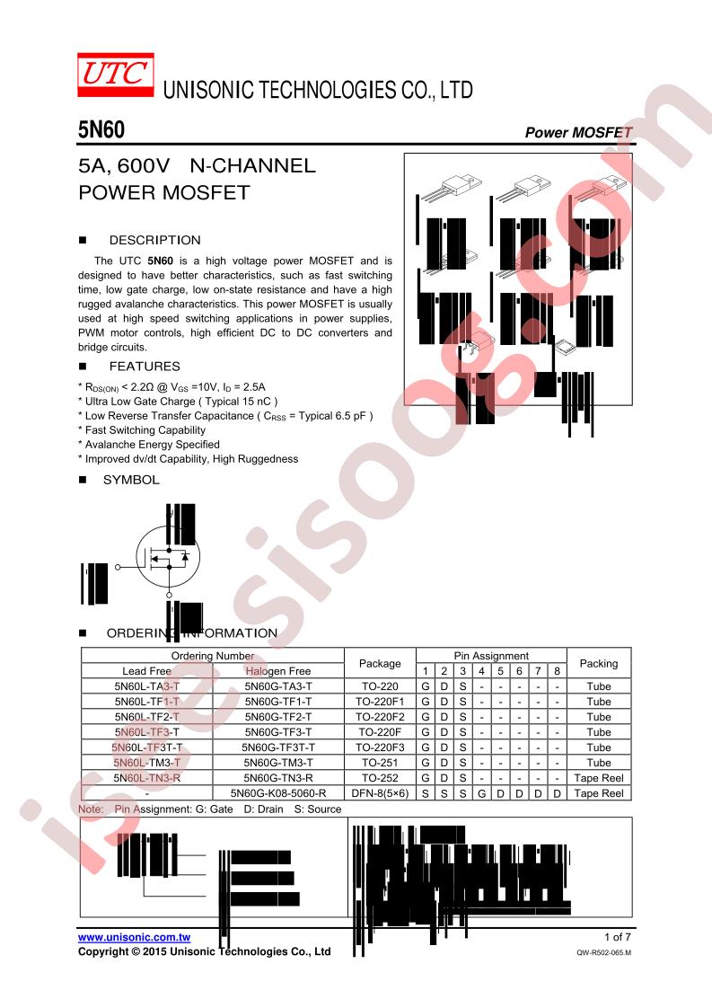 5N60G-TF1-T