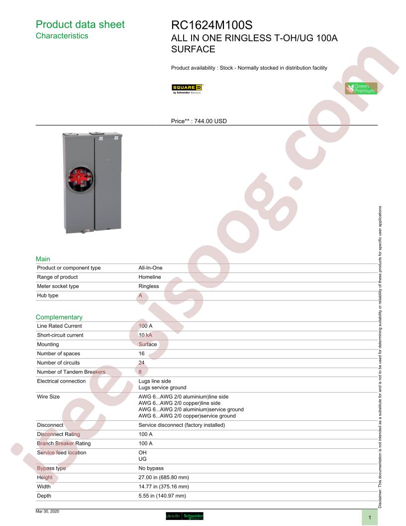 RC1624M100S