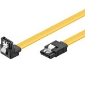 کابل دیتا SATA قفل دار یک سر 90 درجه 40 سانتی متری