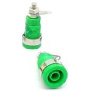 فیش موزی مادگی روکش دار ولتاژ بالا(سبز)