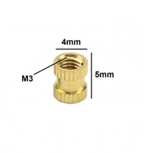 مهره برنجی آجدار M3X5X4.2