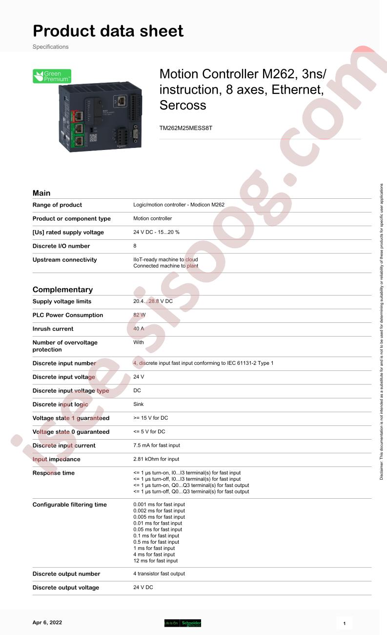 TM262M25MESS8T