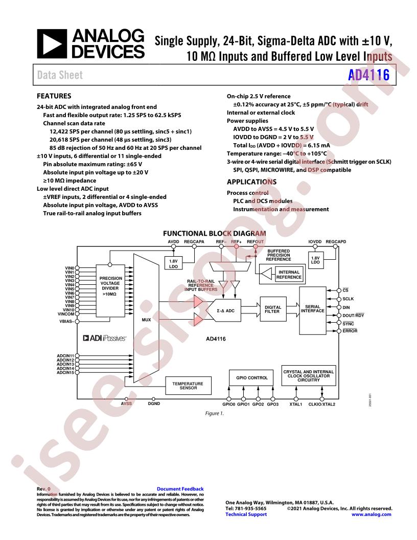 EVAL-AD4116ASDZ