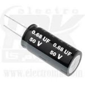 Cap Elec 0.68UF 50V