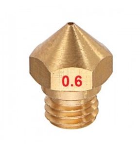 نازل اکسترودر برنجی 0.6mm مدل MK10 روزه M7