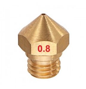 نازل اکسترودر برنجی 0.8mm مدل MK10 روزه M7