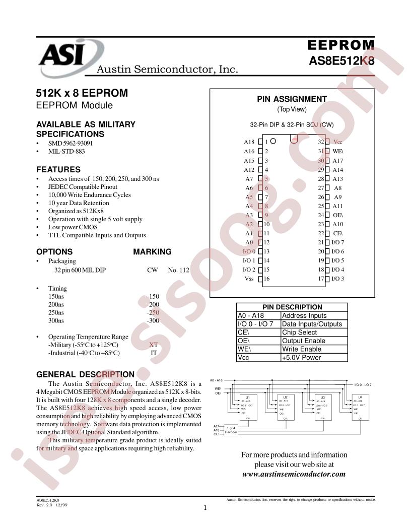 AS8E512K8