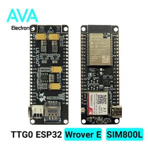 برد توسعه TTGO دارای هسته وایفای ESP32 Wrover E و Sim800L