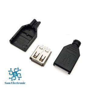 کانکتور USB A مادگی سیم خور