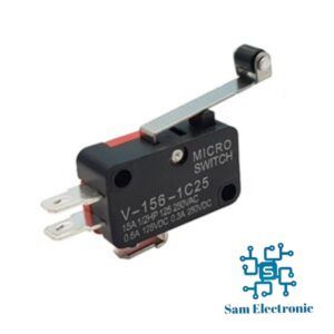 میکروسوئیچ اهرم دار بزرگ غلطک دار156