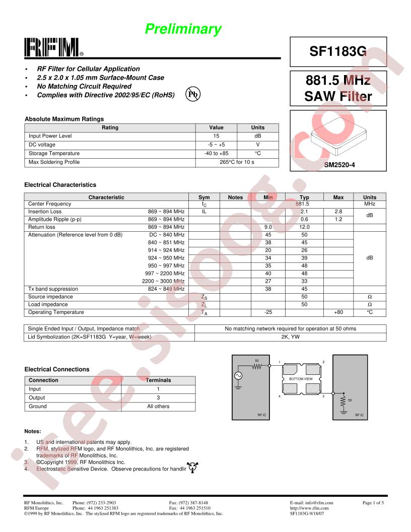 SF1183G