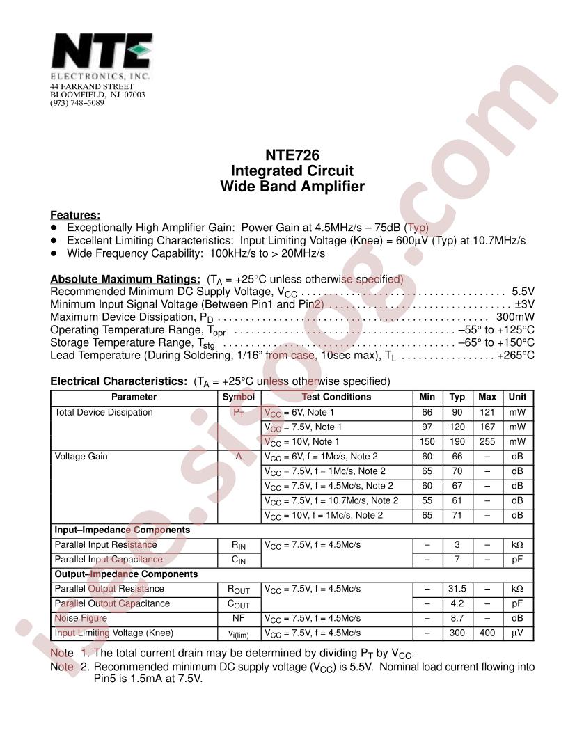 NTE726