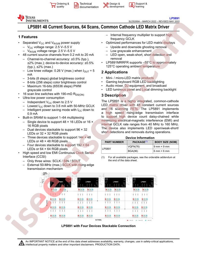 LP5891MRRFR
