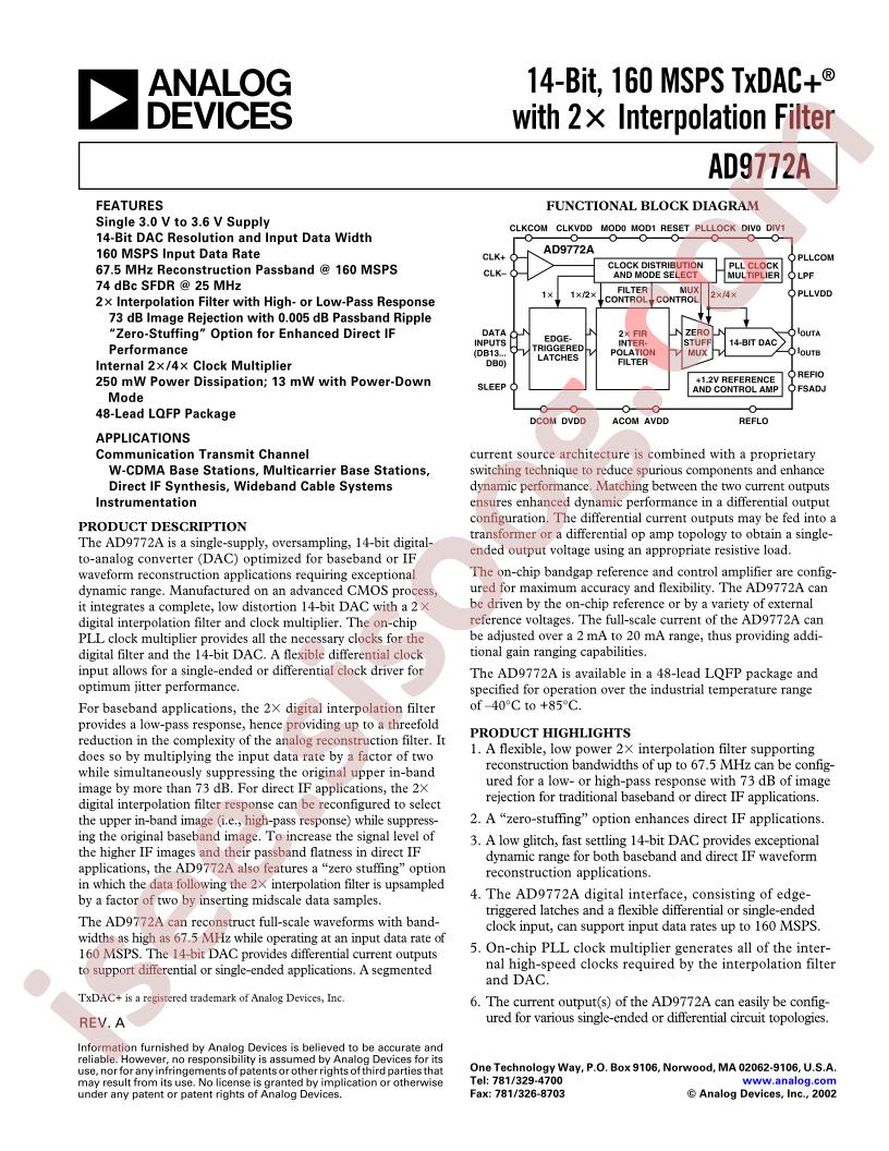 AD9772A